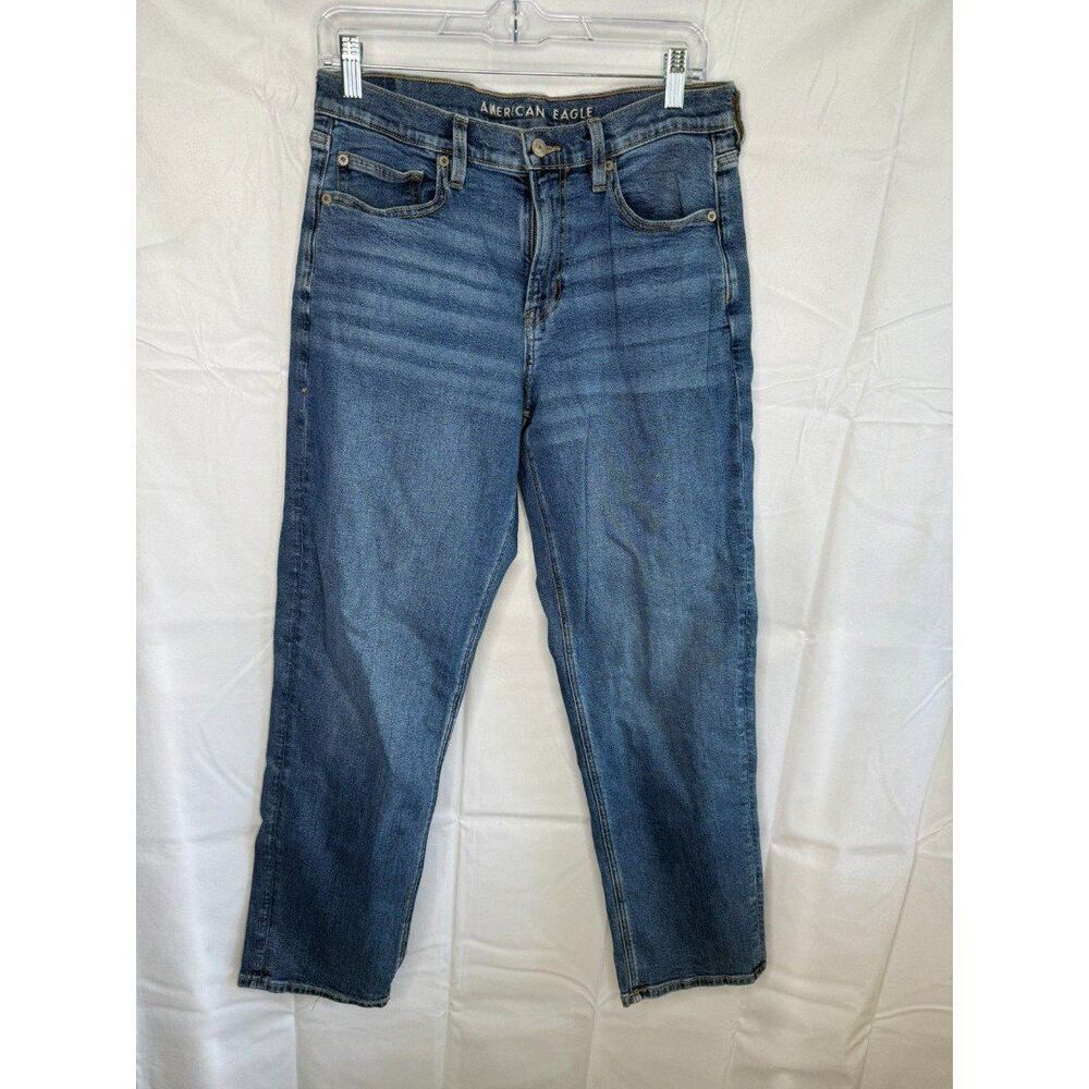 American Eagle Stretch Mom Straight Jean, Size 10